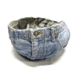 Ruth Levine Moorish denim bowl denim & papier mache. Provenance:…