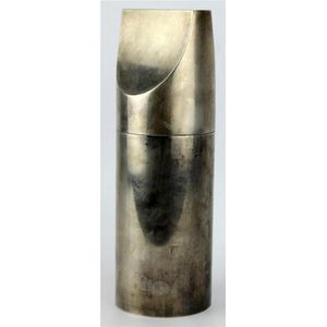 Lino Sabattini silvered metal Boston cocktail shaker stamped…