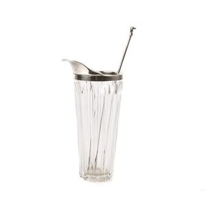 An Italian crystal cocktail maker, of very stylish retro design.…