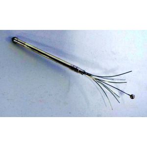Sterling silver extending swizzle stick, stamped 'Sterling…