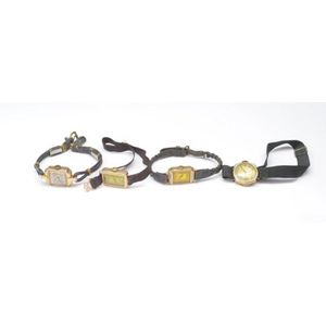 Four 9ct rose gold cocktail watches all marked for 9ct to back…