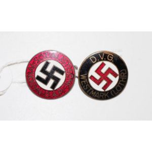 Two various German enamel member badges one National…