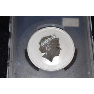Australian 2 oz silver $2 coin 2014 The year of the horse, PCGS…