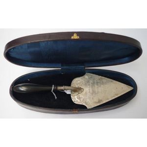 South Australian Commemorative Silver Trowel, 1893 - Presentation and ...