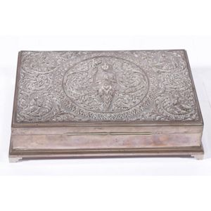 Thai Sterling Silver Cigar Box with Timber Lining - Zother - Oriental