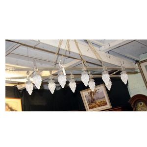 A late 19th century brass electrolier with 10 lights