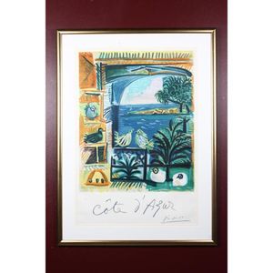 ''Cote d'Azure'' after Pablo Picasso offset lithograph print…