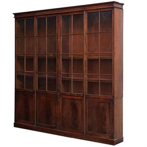 A George III mahogany brass mounted library bookcase. The&hellip;
