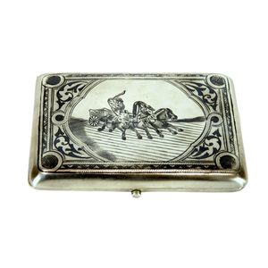 Russian cigarette and cigar cases and boxes, 19th/20th century