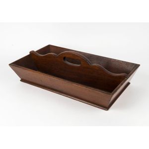 An antique Australian cedar cutlery tray, New South Wales…