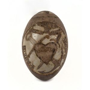 Carved and mounted emu eggs - price guide and values