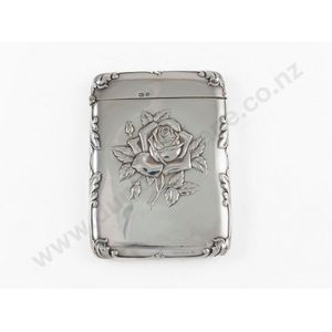An attractive George V sterling silver calling card case,…