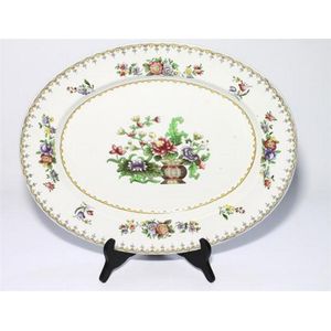 A Copeland Spode antique meat platter 'Peplow, 43 x 34 cm