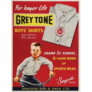 Grey Tone Boy?s Shirts, Sargood Son & Ewen Ltd, printed by New…