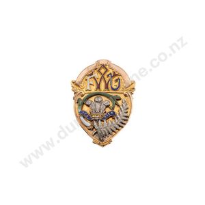 New Zealand historical 9ct and enamel New Zealand V Wales Rugby…