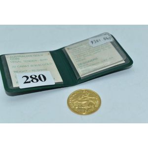 Australian Commonwealth Games 1982 $200 coin, 10g 22K gold