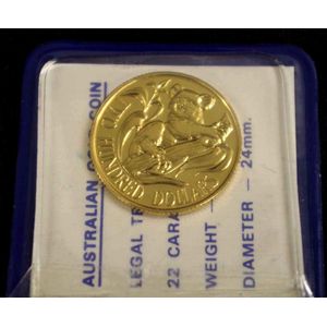 Australia 1980 $200 gold coin in original plastic cover, 10gms,…