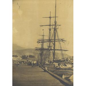 Prince's Wharf, Hobart Tasmania, silver gelatin albumen print…