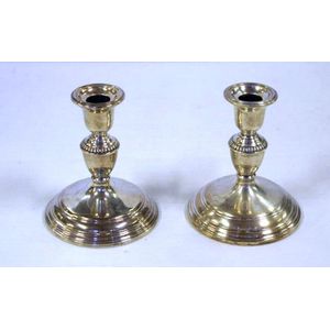 sterling silver candle holders value