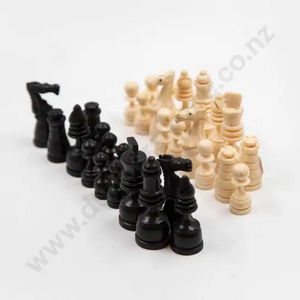 Vintage ivory and ebony chess set, vintage ivory and ebony…