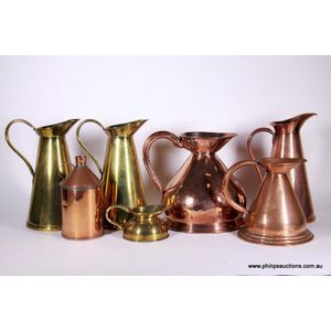 Antique or vintage bronze, copper and brass measures - price guide