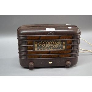 Antique Vintage Brown Bakelite Replacement Radio Equipment 1 Knob