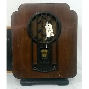 Philips, UK 1932/33, model 630A, 6 valves, large Art Deco table…