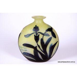 A cameo glass vase by Muller Freres, circa 1900. the cushion&hellip;