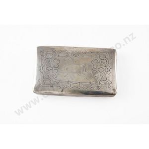 Late 19th century Dutch silver cigarette box rectangular shape,…