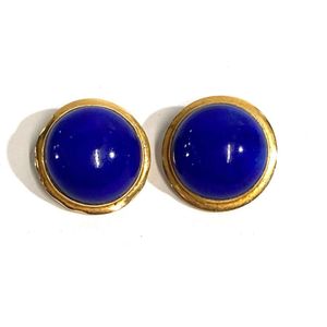 Blue Natural Stone Non Pierced Earrings Gift for Her Sieraden Oorbellen Clipoorbellen Lapis Lazuli Clip on Earrings for Women Handmade Wire Wrapped Lapis Lazuli Jewelry 