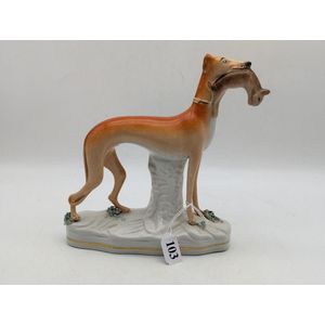 19th century Staffordshire hound', classic Staffordshire ...