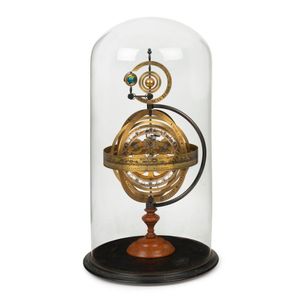 An Orrery armillary sphere, double train fusee movement on…