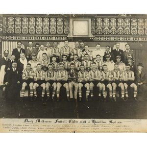 A Photographic print mounted on board of North Melbourne…