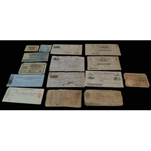 A collection of 15 Bank notes, various Dates from 1792,…