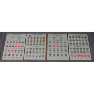 Two albums Australian Penny, three Pence & 6 Pence coins. From…