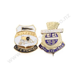 Milford (Surf life club) life member badge manufactured in gold…