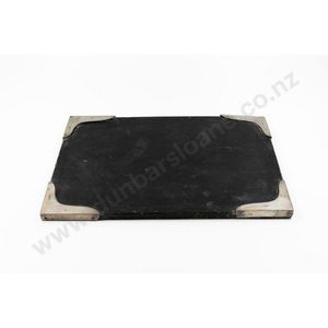 Late Victorian sterling silver & Morocco leather desk blotter…
