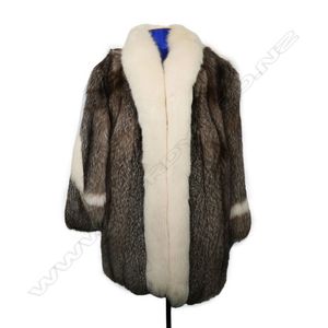 100% Real fox fur collar/ wrap /scarf  dark green cape/ jacket collar 125*16cm 