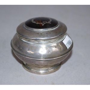 George V sterling silver trinket box Birmingham 1922, maker's…