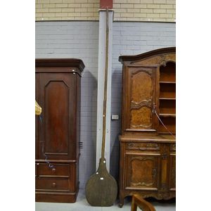 Large antique 19th century French wooden bread oven paddle,…