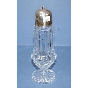 Waterford cut crystal and silver plate sugar caster height 20 cm