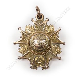 Anton Teutenberg Auckland Grammar School 9ct gold running medal…