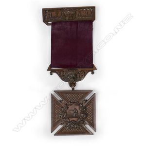 Anton Teutenberg copper New Zealand Rifle Association Medal,…