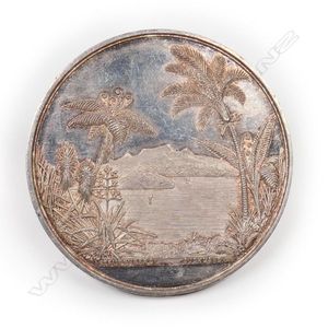 Anton Teutenberg silver Auckland Free School of Art medal 1886,…