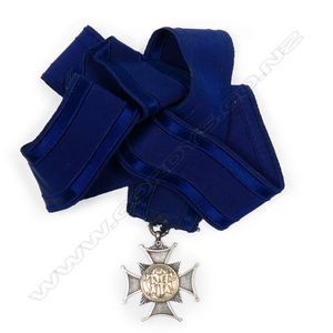 Anton Teutenberg silver running medal 1878, Maltese cross form,…