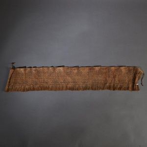 Natural Muka Woven Band with Diamond Decoration - New Zealand Maori ...