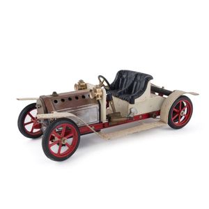 Mamod vintage steam powered roadster coupe, labelled 'Mamod,…