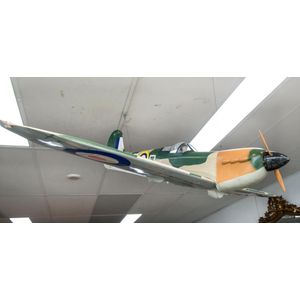 Spitfire model aeroplane, late 20th century, 155 cm wingspan