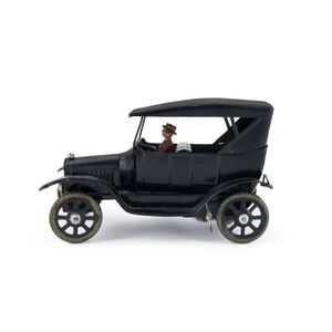 Ford Model-T sedan with driver, tinplate wind-up by Bing…
