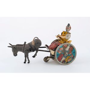 Pre-war Lehmann, circa 1910 wind up toy 'The Balky Mule'…